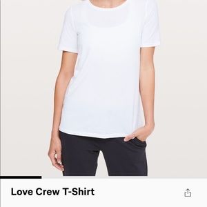 Lululemon Love Crew White Tee